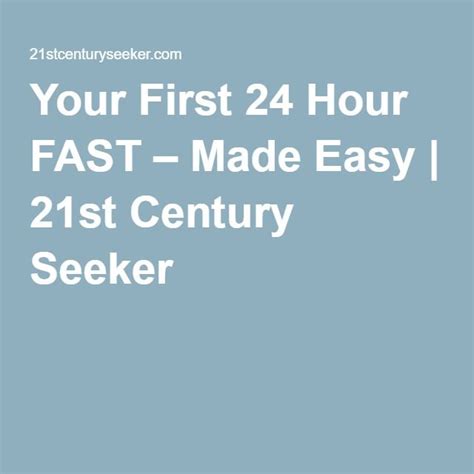 How To Prepare For Your First 24 Hour Fast - Healty Tips