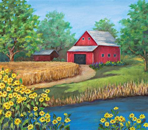 Colleen Eubanks Country Living September Farm Scene Painting