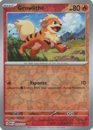 Growlithe Reverse Holo Prices Pokemon Scarlet Violet