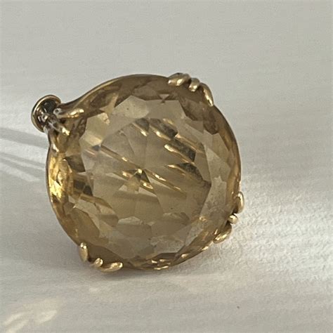 Proantic Bague Or Jaune Citrine