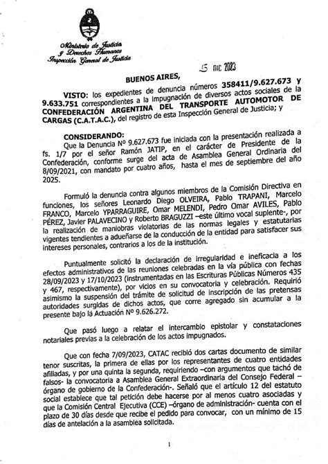 CATAC Confederación Argentina del Transporte Automotor de Cargas