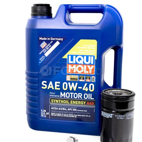 VW Oil Change Kit (0W40) - Liqui Moly KIT-00395 | FCP Euro