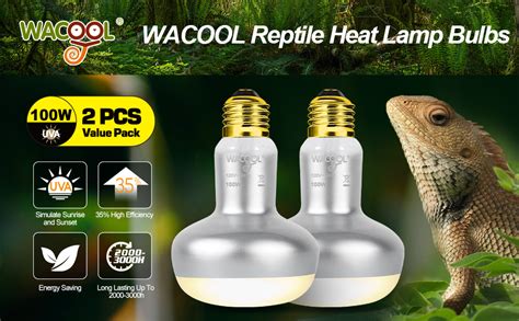 Amazon Wacool Pack Heat Lamp Bulbs For Reptiles W Intense