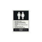 Placa Sinaliza O Higiene Regras Utiliza O Banheiro Unissex X Rl