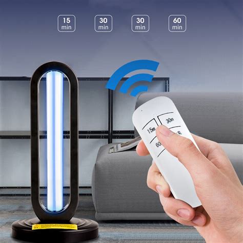 Lampa Uv C Bactericida 38w Cu Temporizator Si Telecomanda Pentro O Suprafata De Pana La 40 Mp