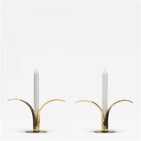 Ivar Lenius Bj Rk Ivar Lenius Bj Rk Liljan Brass Candlesticks For