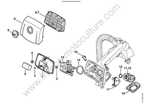 Vue éclatée Et Pièces Détachées Admission Pour Ms192t Stihl France Motoculture