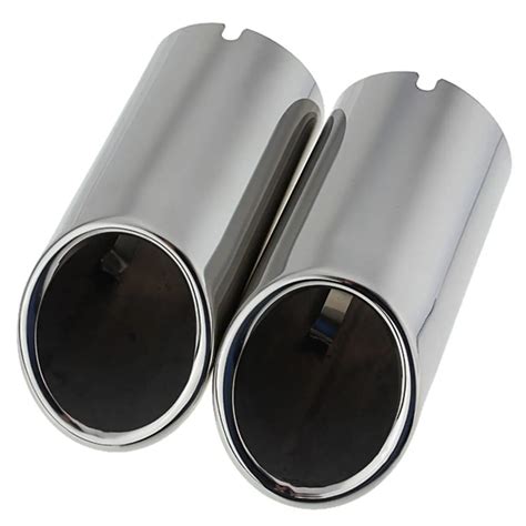 2pcs Car Exhaust Tail Muffler Stainless Steel Tip Pipe For VW Jetta 6