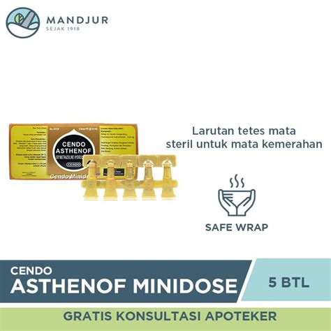 Jual Cendo Asthenof Minidose 0 6 Ml Obat Tetes Mata Untuk Iritasi