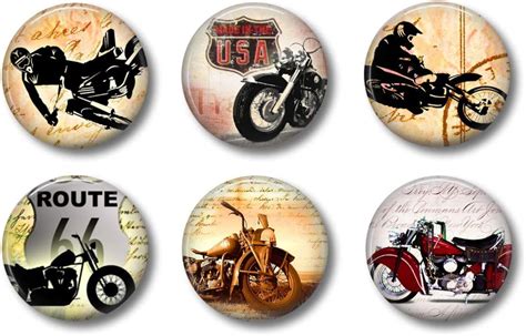 Locker Magnets For Boys Vintage Motorcycle Magnets Fun