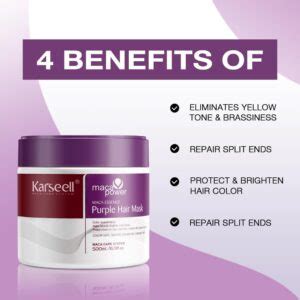 Karseell maca power Purple Hair Mask - karseell official store-Professional hair care products