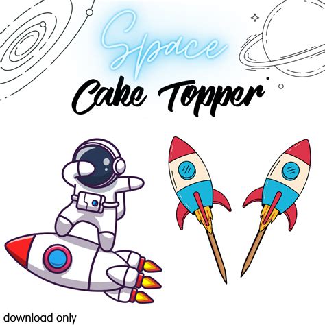 Printable Space Theme Cupcake Toppers Printables Space Theme Party