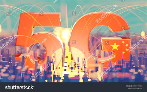 China Racing Ahead 5g 3d Illustration Stock Illustration 1400775551