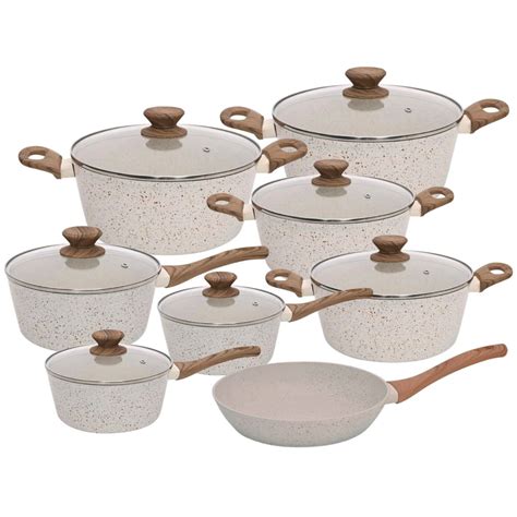 Jogo de Panelas Antiaderente Ceramica Cooktop Fogão Indução Kit 8 Peças