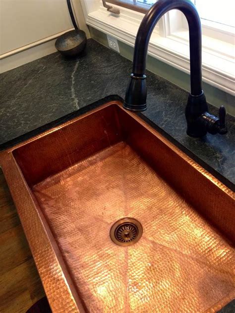 36" Fernanda Copper Farmhouse Sink | Copper Sinks Online