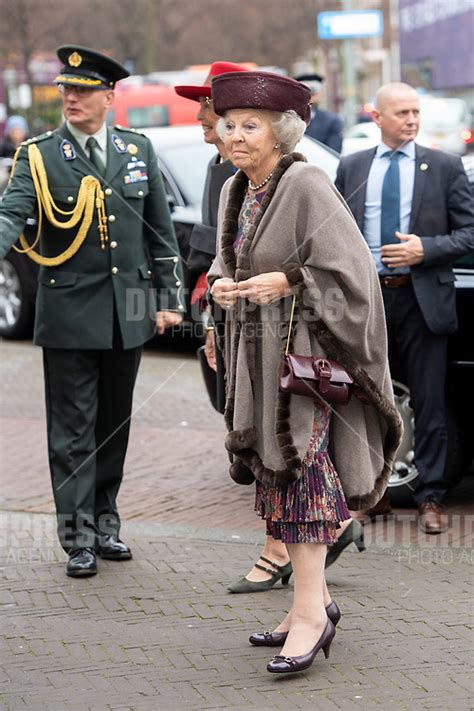 Princess Beatrix Of The Netherlands Is Present At A Symposium On