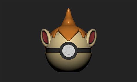 STL File Pokemon Chimchar Monferno Infernape Pokeball 3D Print Design