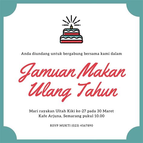 Gratis Contoh Undangan Makan Siang Keren Canva