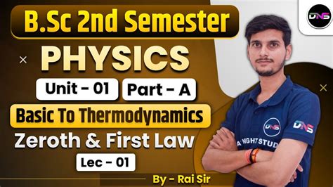 B Sc 2nd Semester Physics B Sc 2nd Sem Physics Unit 1st