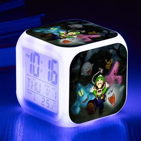 Reloj Despertador Súper Mario Bros Con Luz Mod37 Meses sin interés