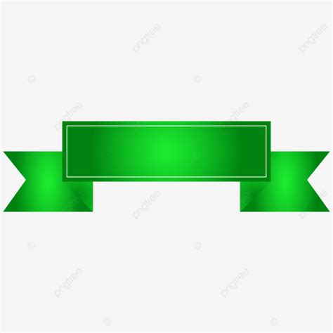 Luxury Green Banner Ribbon With Text Box, Green, Banner, Ribbon PNG and Vector with Transparent ...