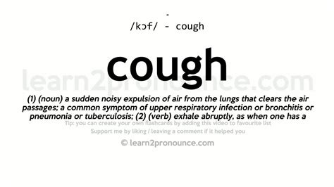 Cough Definition And Meaning Collins English Dictionary Off