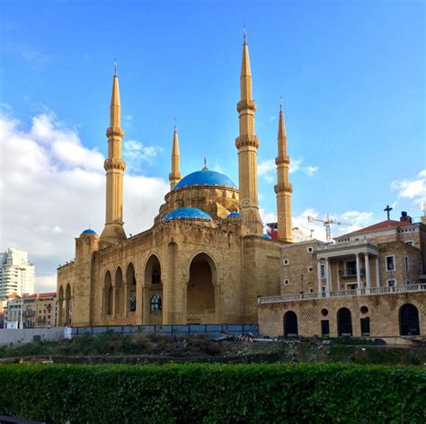 Lebanon Beirut The Mohammad Al Amin Mosque Stock Image Image Of