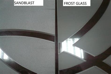 Sandblasted Frosted Tempered Glass For Hall And Dining Room Partition