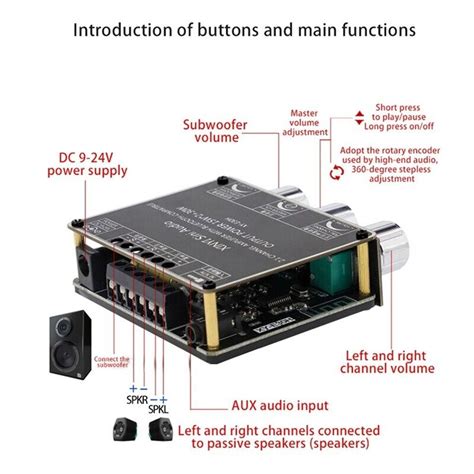 Xy E H Channel Bluetooth Audio Amplifier Board Module High And Low