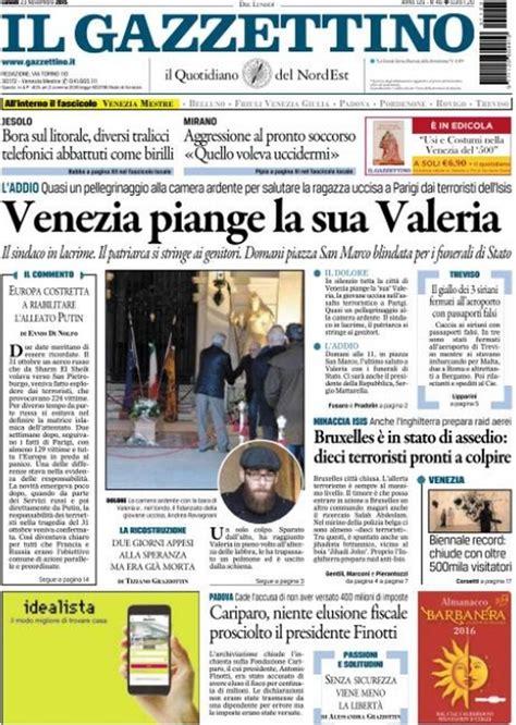 reportages QUOTIDIANI La miglior prima pagina di oggi lunedì 23