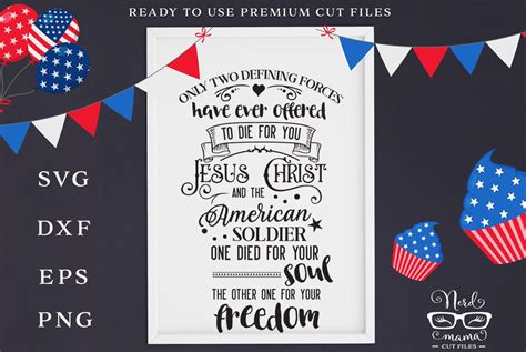 Memorial Day SVG Bundle Black And White Version Included 906952