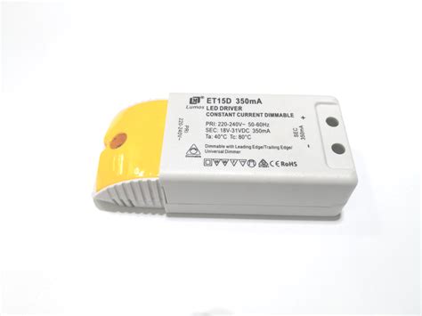 Dimmable Dc Constant Current 12w Led Driver Et15d Lumos Lighting Bright Lighting