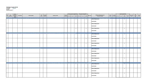 Project Risk Register Template Excel - Project Risk Management Plan ...