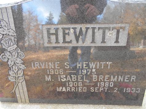 Irvine S Hewitt 1906 1975 Find A Grave Gedenkplek