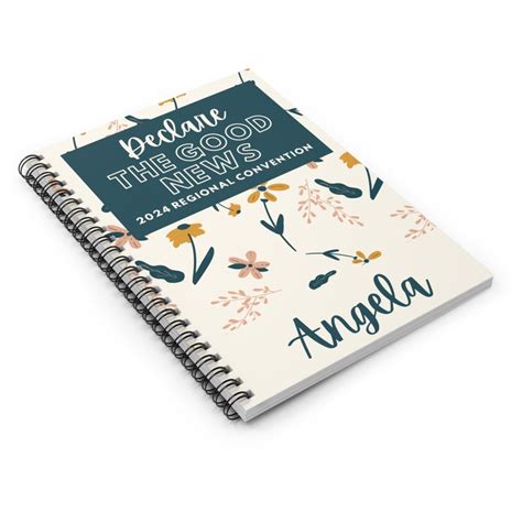 Customizable 2024 Jw Convention Notebook Declare The Good News Spiral