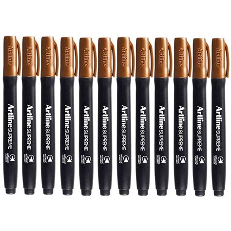 Artline Supreme Metallic Marker Bronze Box 12 BIG W