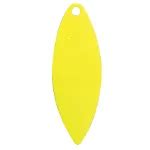 Willowleaf Spinner Blade Sz 3 1 2 YELLOW