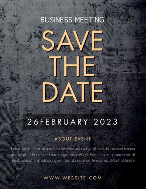 Save The Date Template Postermywall