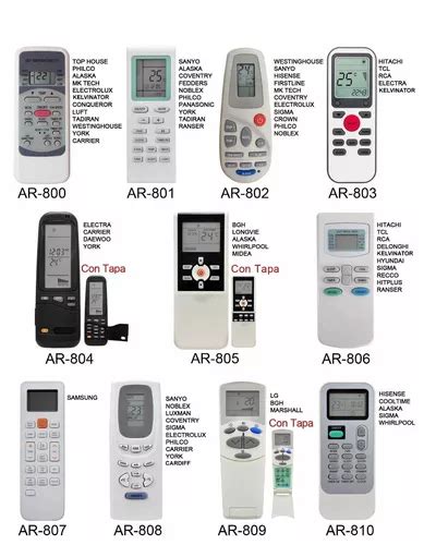 Control Remoto Aire Acondicionado Philco Sanyo Noblex Sigma En Venta En