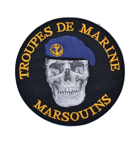 Ecusson Troupes De Marine Marsouins First Division Military Products