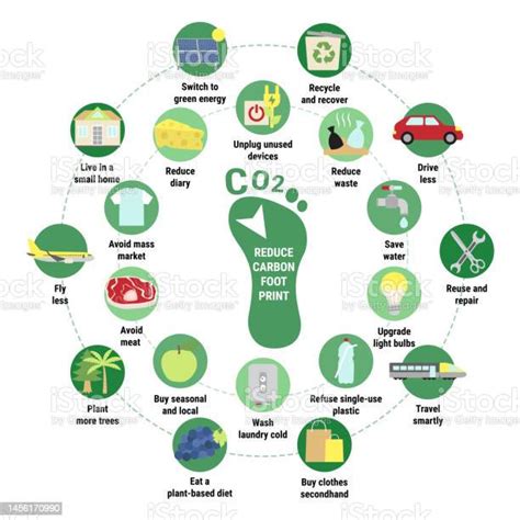 Infographie Du Cercle De Lempreinte Carbone Conseils Pour Réduire Votre