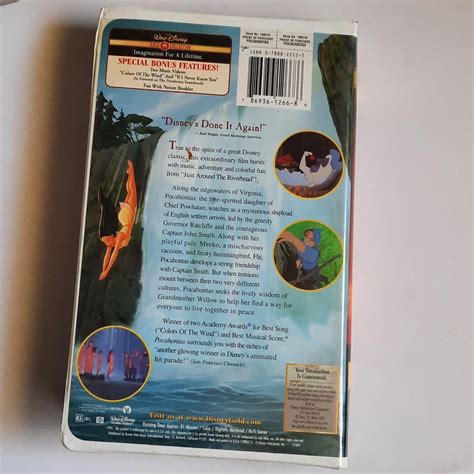 Pocahontas Walt Disney Gold Collection Vhs Tape Depop