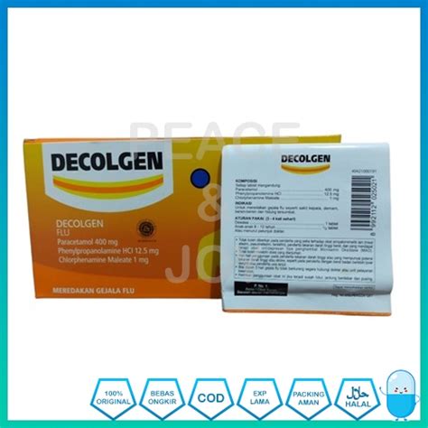 Jual Decolgen Strip Isi Tablet Obat Flu Demam Sakit Kepala Shopee