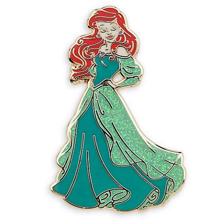 Disney Princess Pin - Ariel - Glitter Dress-Pins-7198