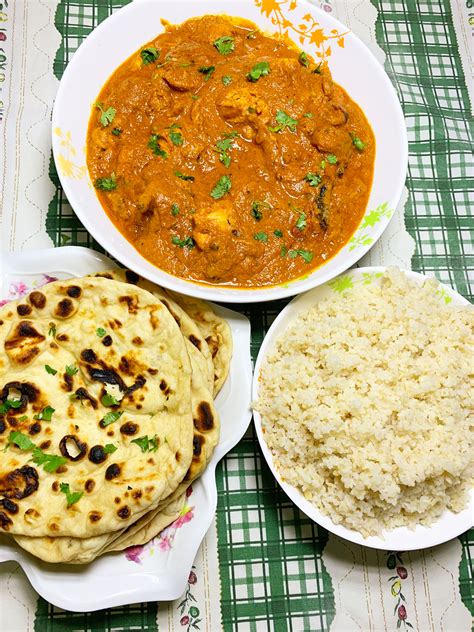 Homemade Chicken Tikka Masala With Rice And Naan Food Hot Sex Picture