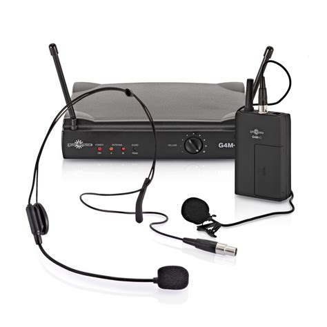 Single Lavalier And Headset Wireless Microphone System By Gear4music Na