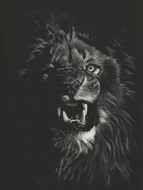 Lion Sketch Wallpaper at PaintingValley.com | Explore collection of ...