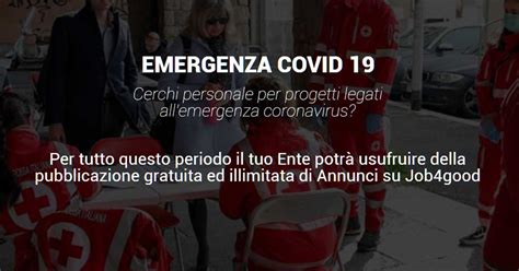 Emergenza COVID 19 Job4good