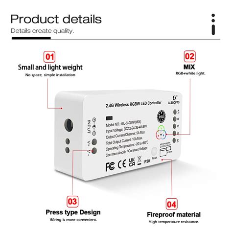 Gledopto Gl C P Pro Mix Rgbw Led Controller Ft Iotcentrum Hu