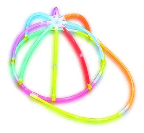 Gorra Luminosa Neon Cyalume Fiesta Rave Sombrero Eventos Meses Sin